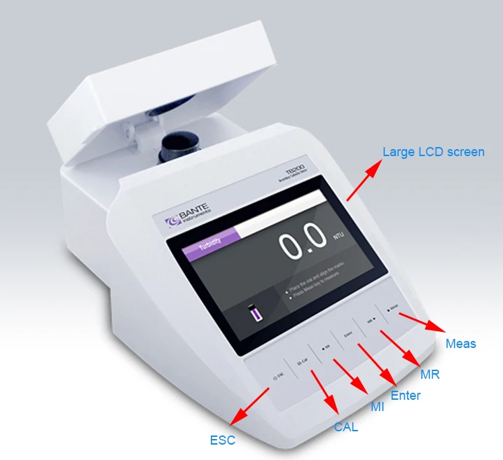 9 Functions Tb200 Benchtop Total Suspended Solids Testing Turbidity