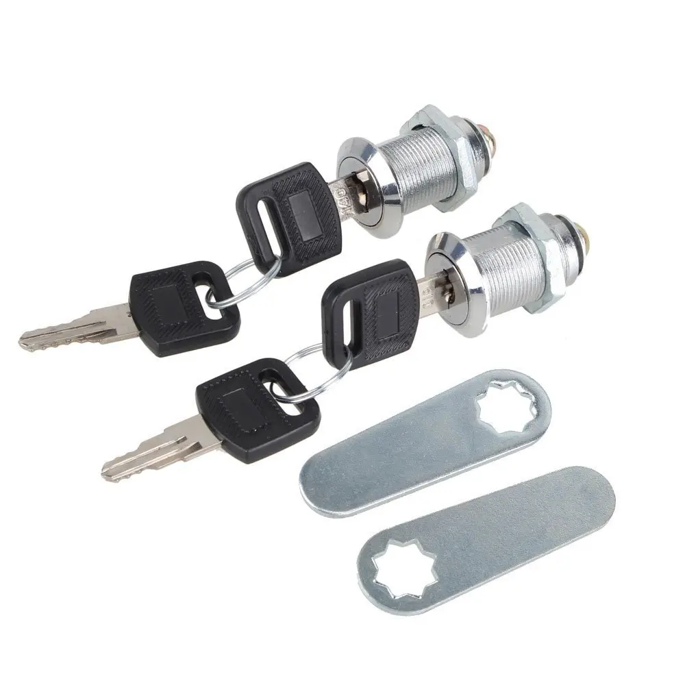 Locker,Ideaker Aluminium Alloy 25mm Cam Lock with Keys For Filing Cabinet Mailbox Drawer Cupboard Camlock Drawer Pack Of 2