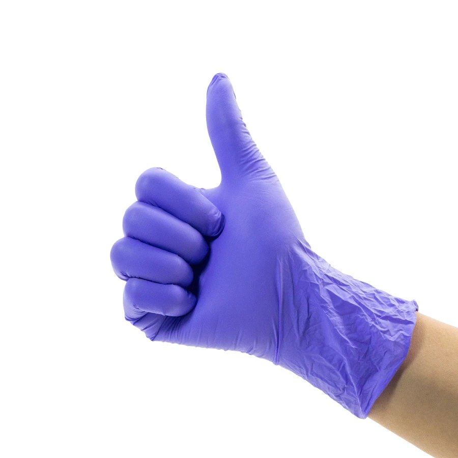 colored medical gloves