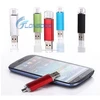 Double use for Computer and smartphone USB flash driver ,Metal otg usb flash drive double plug u disk