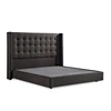 New Design double Queen French Provincial Wing Fabric california King Bed Frame for bedroom sets