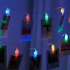 Photo Clips String Lights Battery Powered Cr2032 Low Voltage 3m Battery Twinkle E27 Lamp Holder Light String
