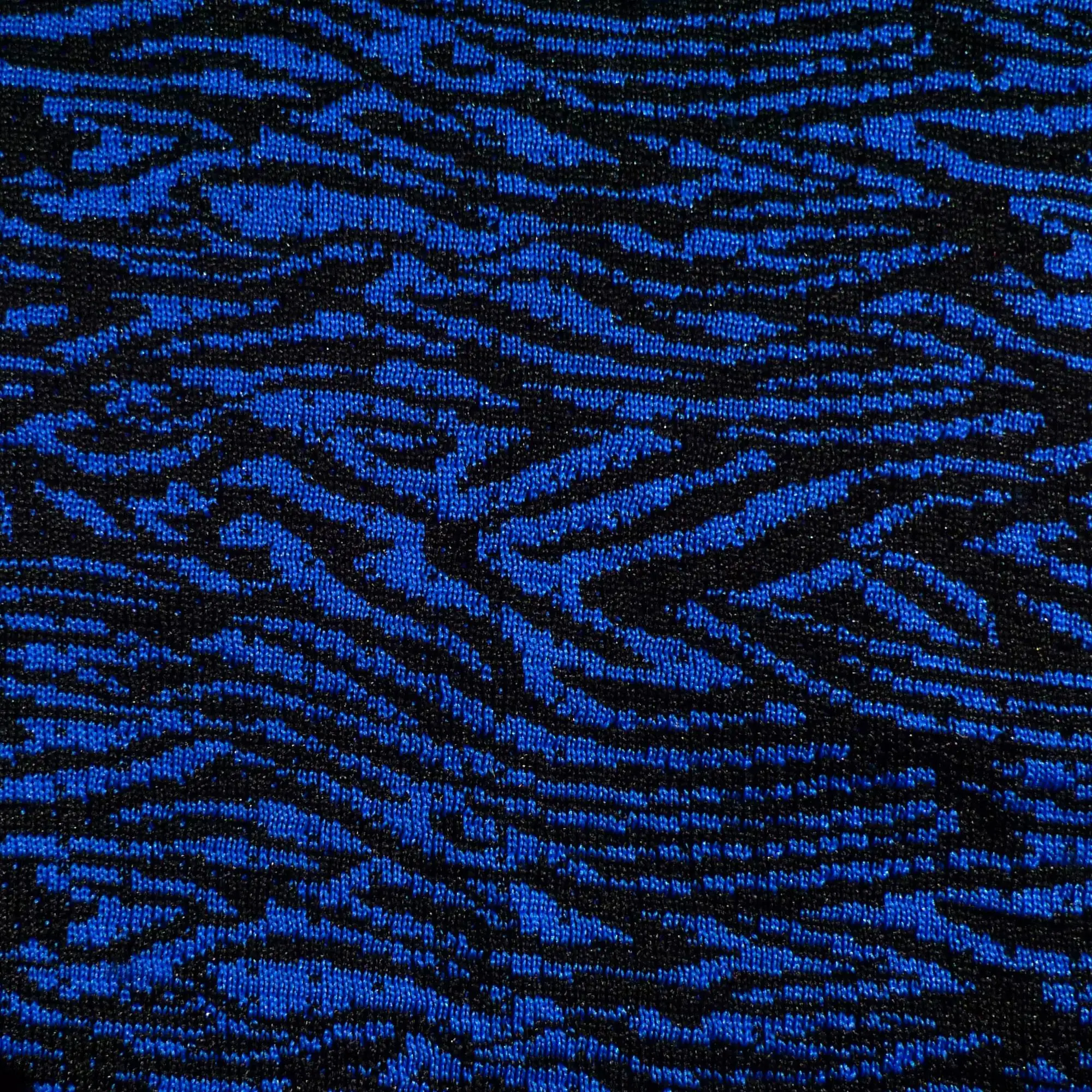 blue knit fabric