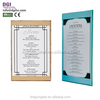product menu template