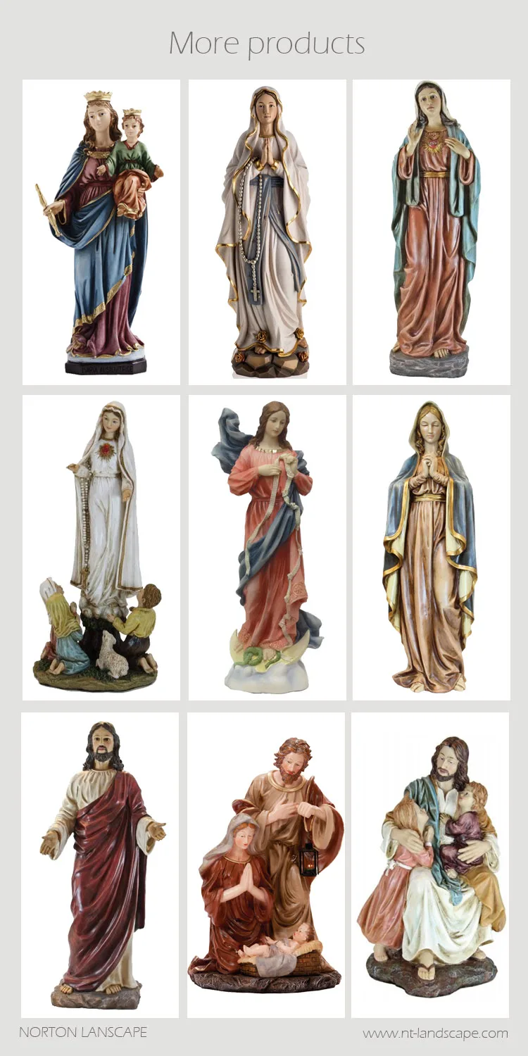 Indoor Decoration Resin Religion Sculpture Fiberglass Jesus Statues Nt