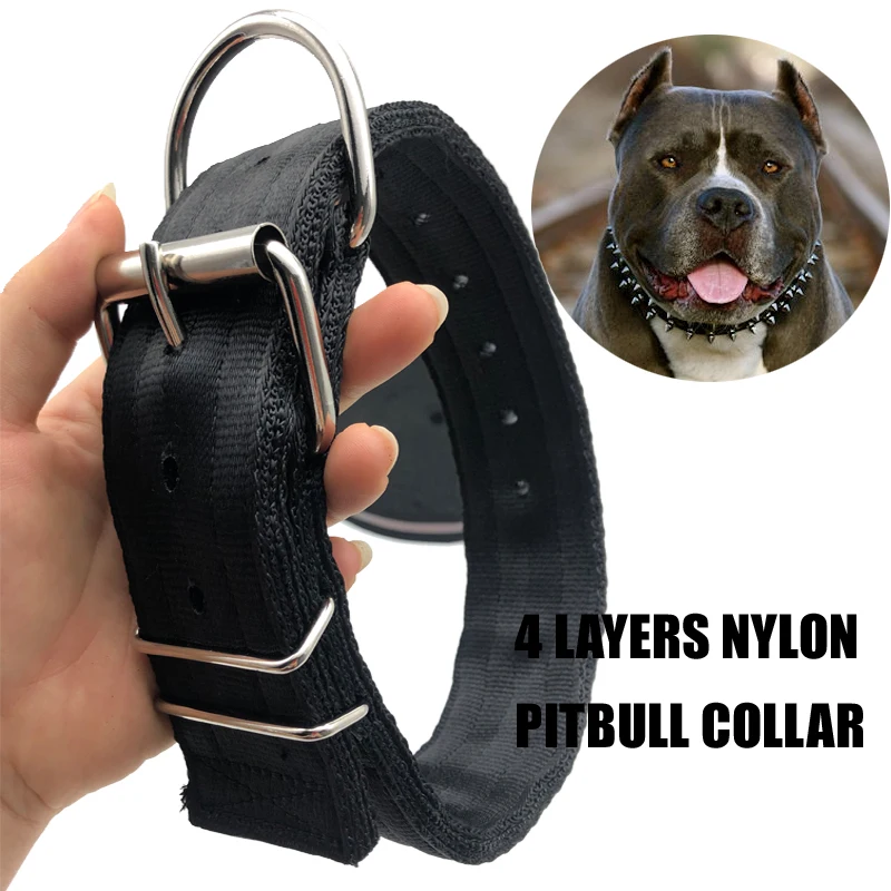 Groothandel 2 ''pitbull Halsband Voor Training Honden,Sterke Kracht Grote Halsband Gemaakt Zware Nylon - Buy Grote Hond Kraag,Pitbull Halsband,2 ''hond Kraag Product on