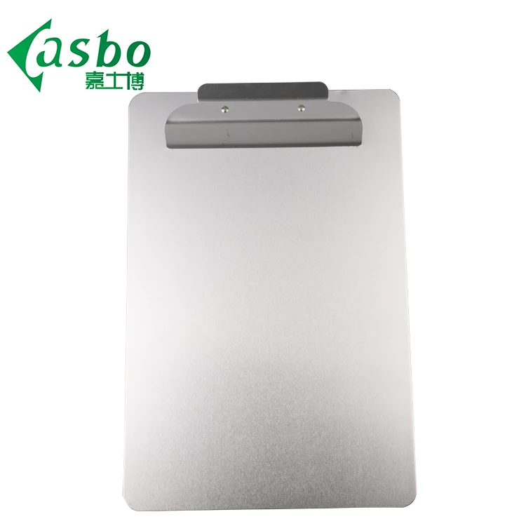 
Free sample OEM service offered silver aluminum clear clipboard 