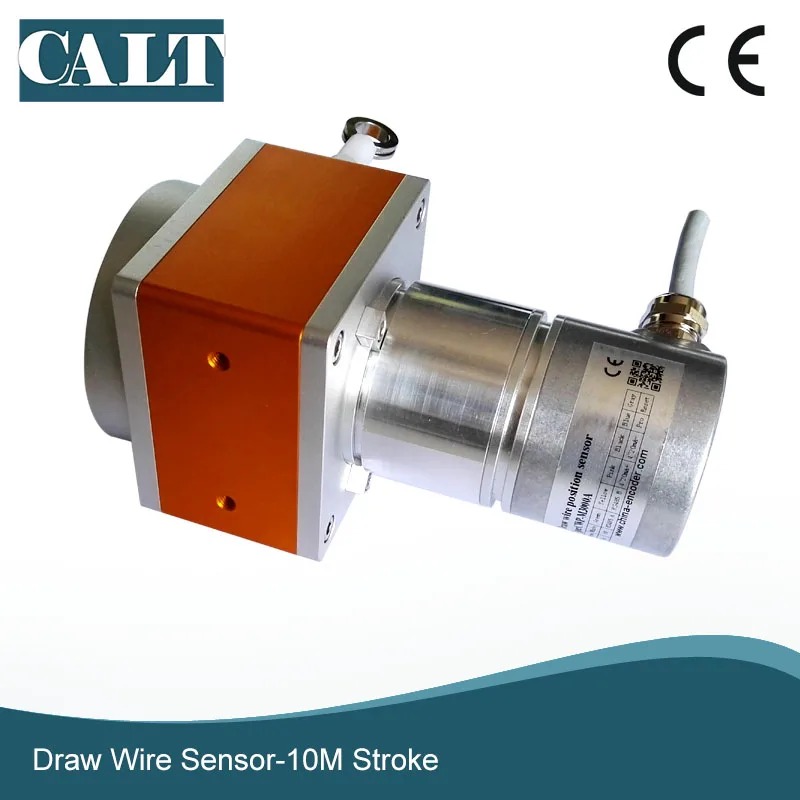 Calt Incremental Encoder 5v Line Driver 2000mm Draw Wire Displacement