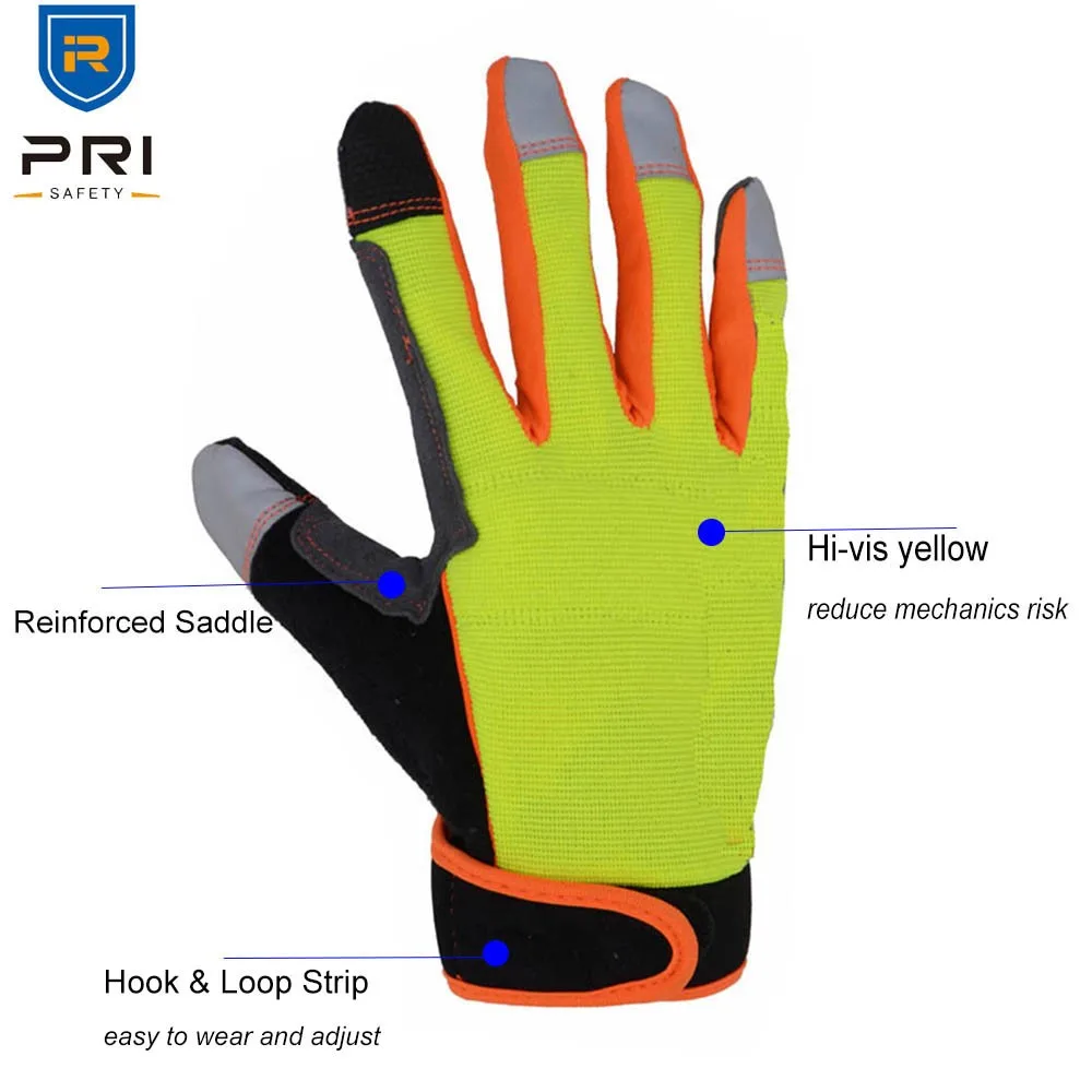 Pri Hivis Yellow Antiabration Outdoor Industrial Great Grip Forklift