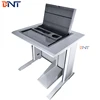 BNT Supply Flip Top Computer Desk with monitor security case