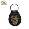 Wholesale custom design leather keychain special leather key ring