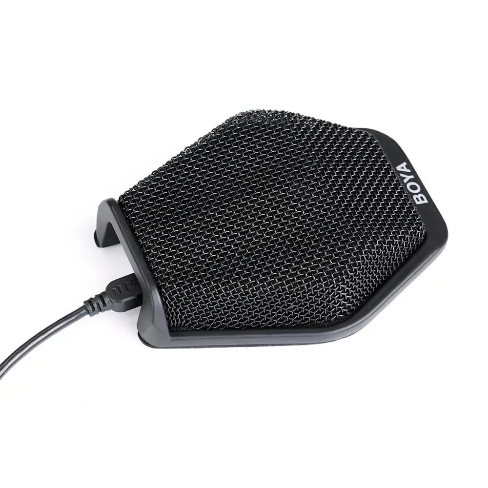 

Free Shipping BO YA BY-MC2 Conference Microphone Tyless 3.5mm Plug Mic Tabletop Omnidirectional Electret Boundary Computer