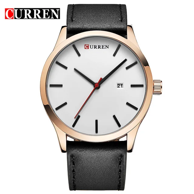 

CURREN 8214 2017 New Top Brand Luxury Fashion Simple Design Men Business Watches Casual Analog Calendar Sports Watch For Male, 5 colors for choice