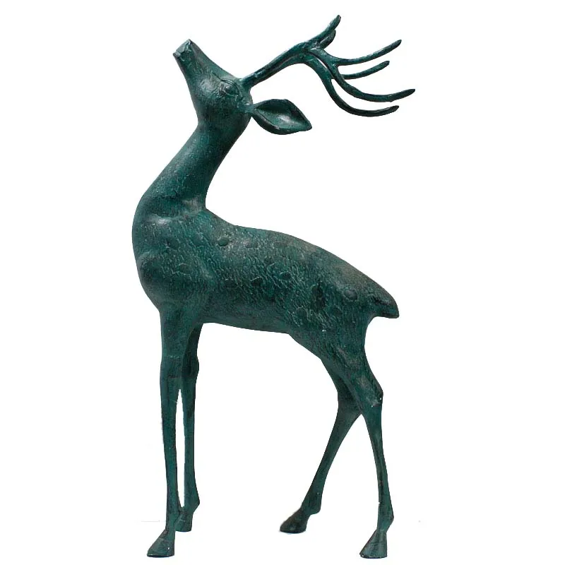 Handmade Metal Bronze Deer Shaped Garden Sculpture Buy Metal Animal