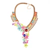Q0049 China Bijoux 2019 Chunky Fashion Colorful Necklaces Gold Jewellery Wholesale