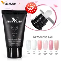 

Venalisa 2018 New Nail Art Products POLY GEL 6 Colors 45g French Extend Builder Gel Soak Off Natural Clear Soft Cover Poly Gel
