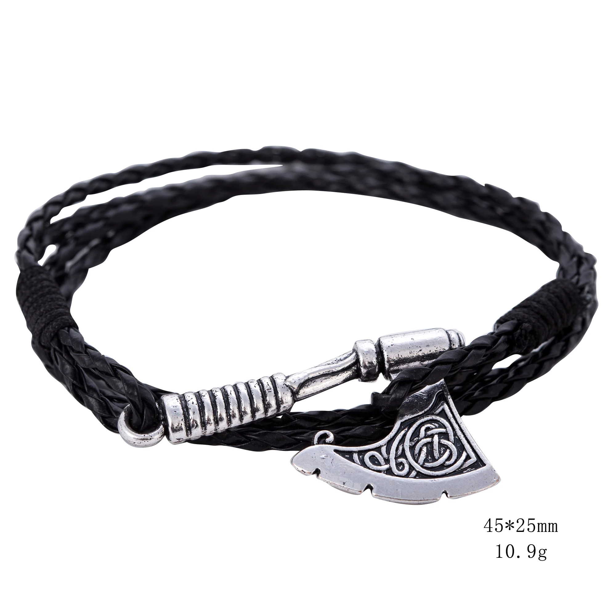 

New Products 2018 Jewelry Axe Bracelet Leather For Men