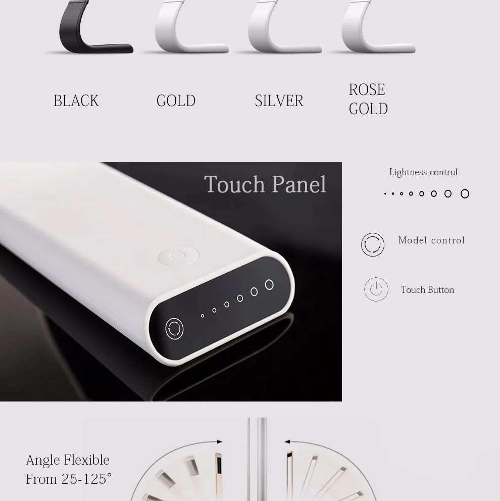 Alibaba supplier IPUDA new design touch lamp USB Charging for children