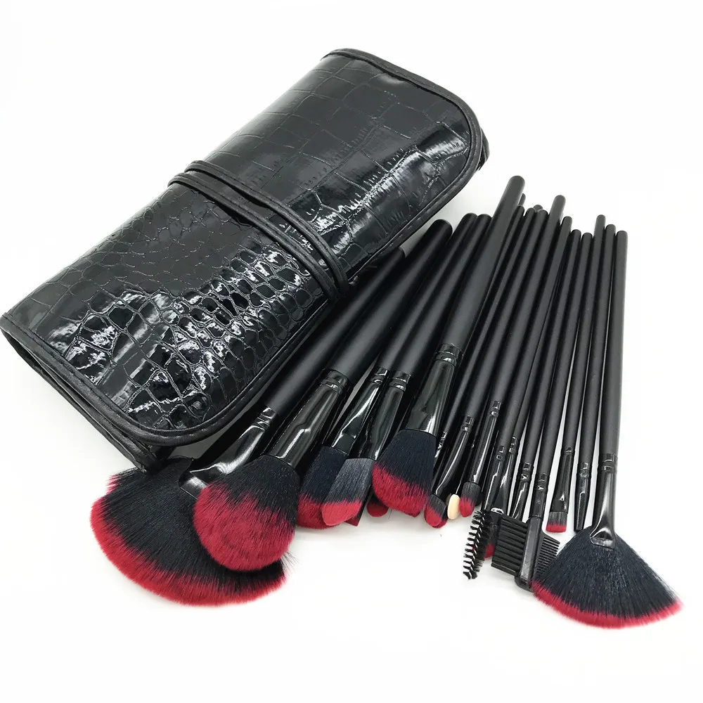 

Professional 24 Pcs Cosmetic black Color Brushes High Quality Makeup Brush Set