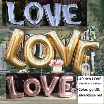 Big Large 40inch Aluminium Love Letter Balloon Decor Wedding