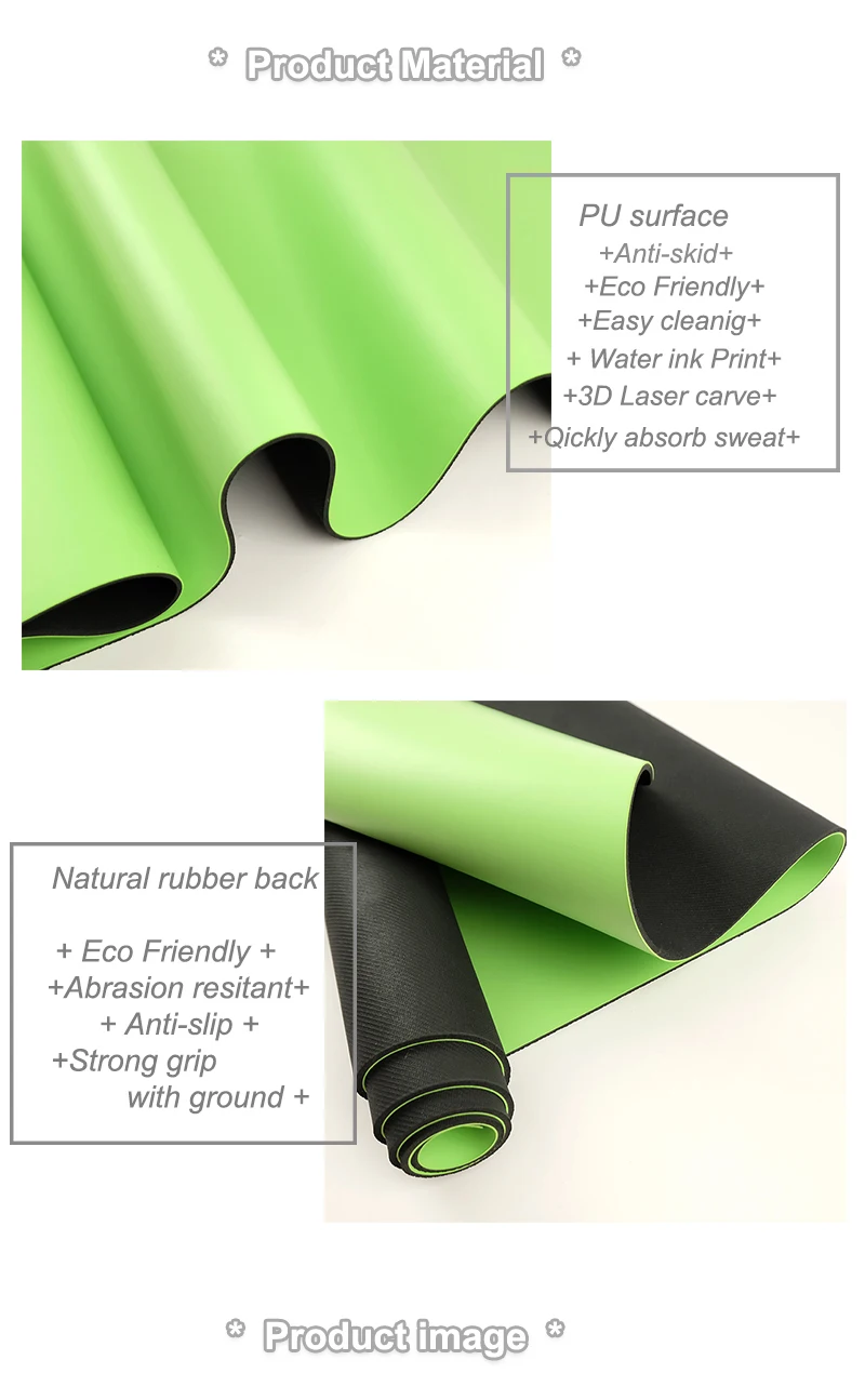 guide line pu yoga mat