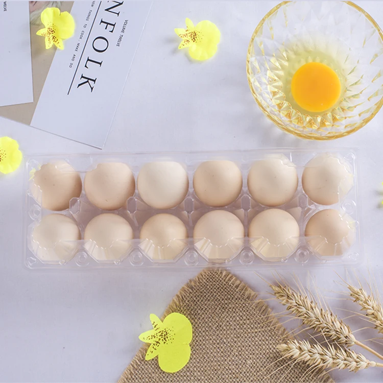 
Clear 12 Cell Pack Plastic Tray plastic egg tray 