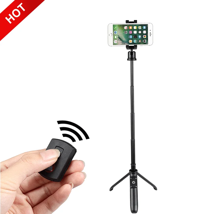 

Wholesale Portable Mini Camera Remote Wireless Monopod Alloy Cellphone Foldable Tripod Bluetooth Selfie Stick
