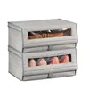 Large Storage Box Bin with Clear Window Shoe Box Storage