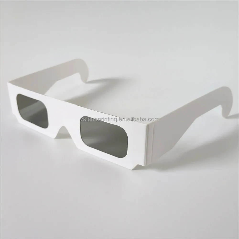 

Wholesale plain linear polarized paper 3d glasses no printing