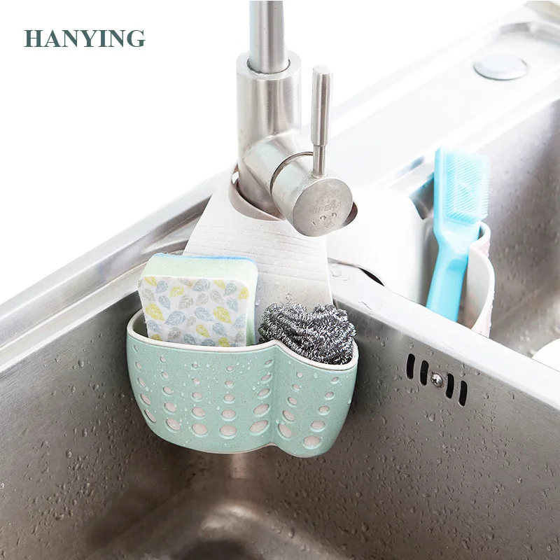 

Kitchen Organizer Tools Wheat Fiber Sponge Storage Rack Basket Wash Cloth Or Toilet Soap Shelf Organizer Sponge Drain Holder, Blue pink green beige