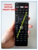 high quality 43 keys VIZO remote control amazon netflix iheart radio with metal dome remote