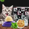 Cat Treats Energy Ball Toy with Natural Catnip Pet Cat Licking Sugar Snacks Ball Wall Mouted Solid Nutrition Energy Ball Toy