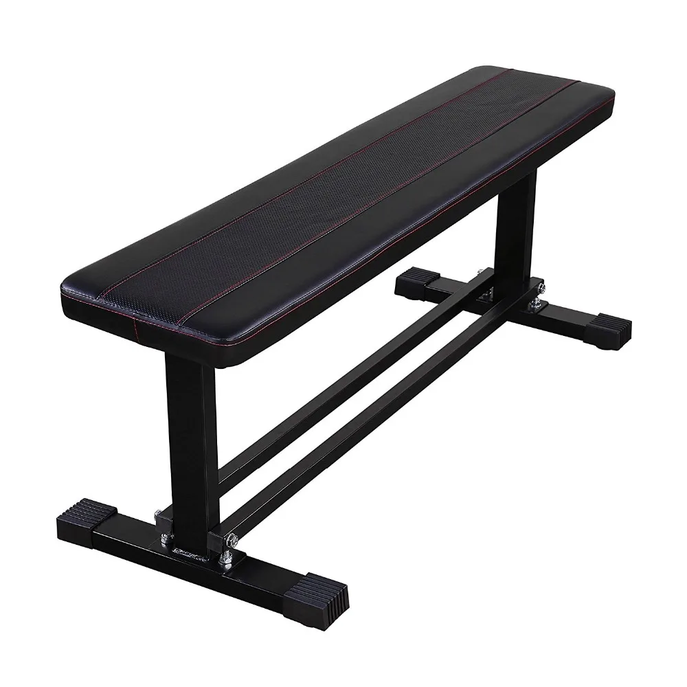 

2018 best sale cheap ningbo Sports Fitness Steel Frame Flat Weight Training Bench with Cross Bars weight lifting home gym, Black