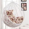 Indoor Bedroom Balcony Sunroom Rattan Resin Wicker Ceiling Hanging Swing Chair for Adults and Kids
