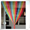 fancy rainbow string curtain panel