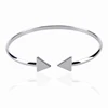 Triangle Cuff Bracelet ,Arrow Charm Bracelet,Plated Silver Bracelet/Braclet
