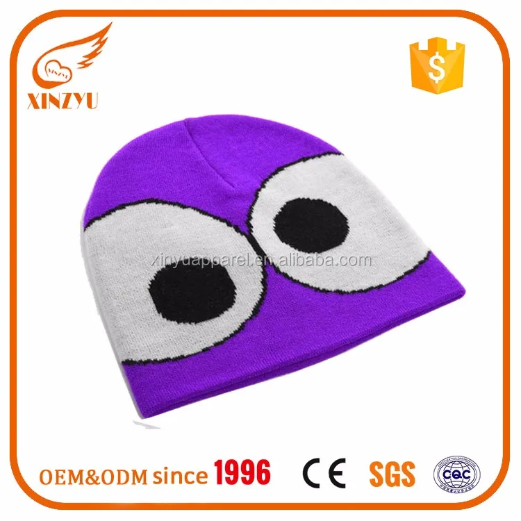 Cute Cartoon Characters Beanie Hat Knitted Beanie Wholesale - Buy Cc