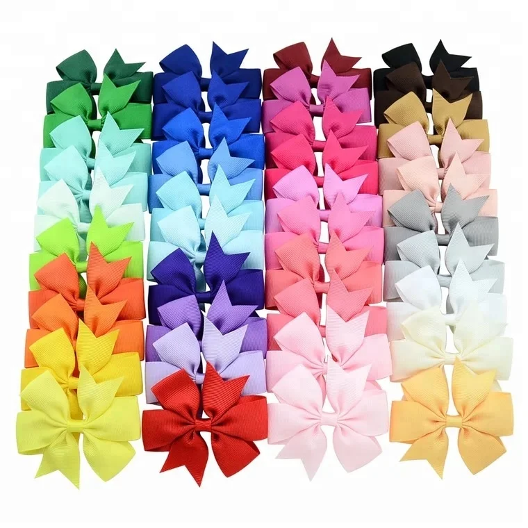 Baby Girl Hairbow Hairpins Fashion Ribbon Bow Hair Clips - Buy Baby ...