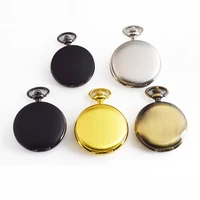 

2019 Custom dial smooth classical pocket watch waterproof quazrtz alloy pocket watch