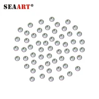 

Crystal AB Glass Loose Beads Glass Material Non Hotfix Flat Back Rhinestones