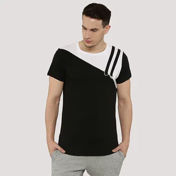 white t shirt and black shirt combination