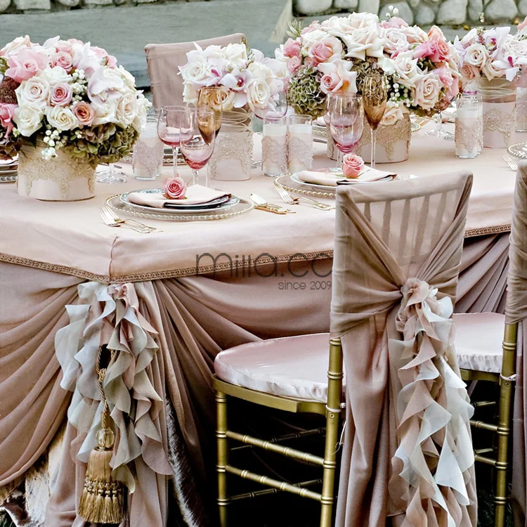 pink chair sashes