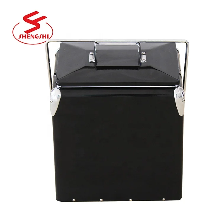 

13L square bucket coolers beverage coolest metal cooler box for camping picnic