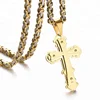 New Arrival Religious Souvenirs Three Layered Cross Pendant Necklace