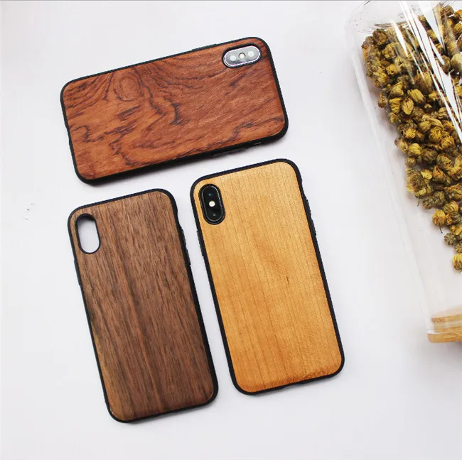 Hot Sale Bamboo Phone Case Mobile Shell Wood Phone Case for Iphone X 8 7 6