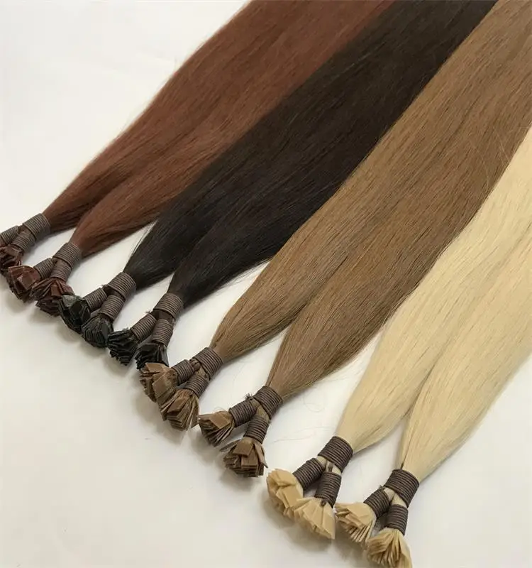 

Russian Remy Double Drawn Human Hair extensions 0.5g 0.8g 0.9g Itailan Keratin Pre bond 1.0g i tip hair