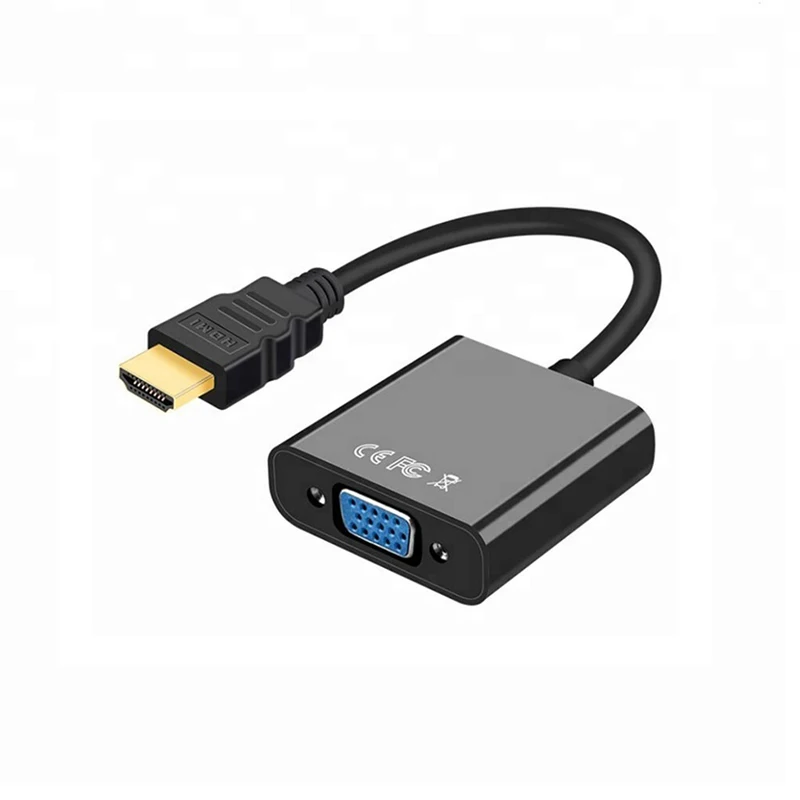 

Support 3D 1080P Male to Female Converter HD MI to VGA Adapter Video Cable For PC HDTV, N/a