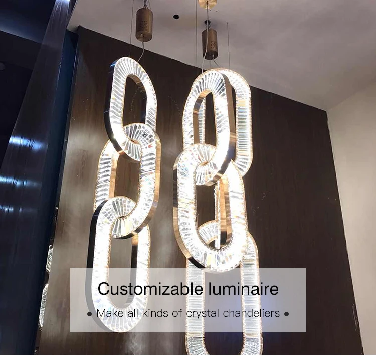 Hotel Customized Flower Design LED Light Chandelier Lighting