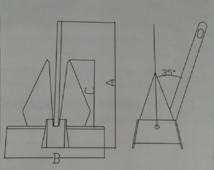Якорь дэнфорта для лодки пвх чертежи