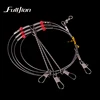 Fulljion Fishing Tackle Accessories Stainless Steel Fishing Rigs Balance Bracket Wire Leader Rope Line Swivel String Hooks
